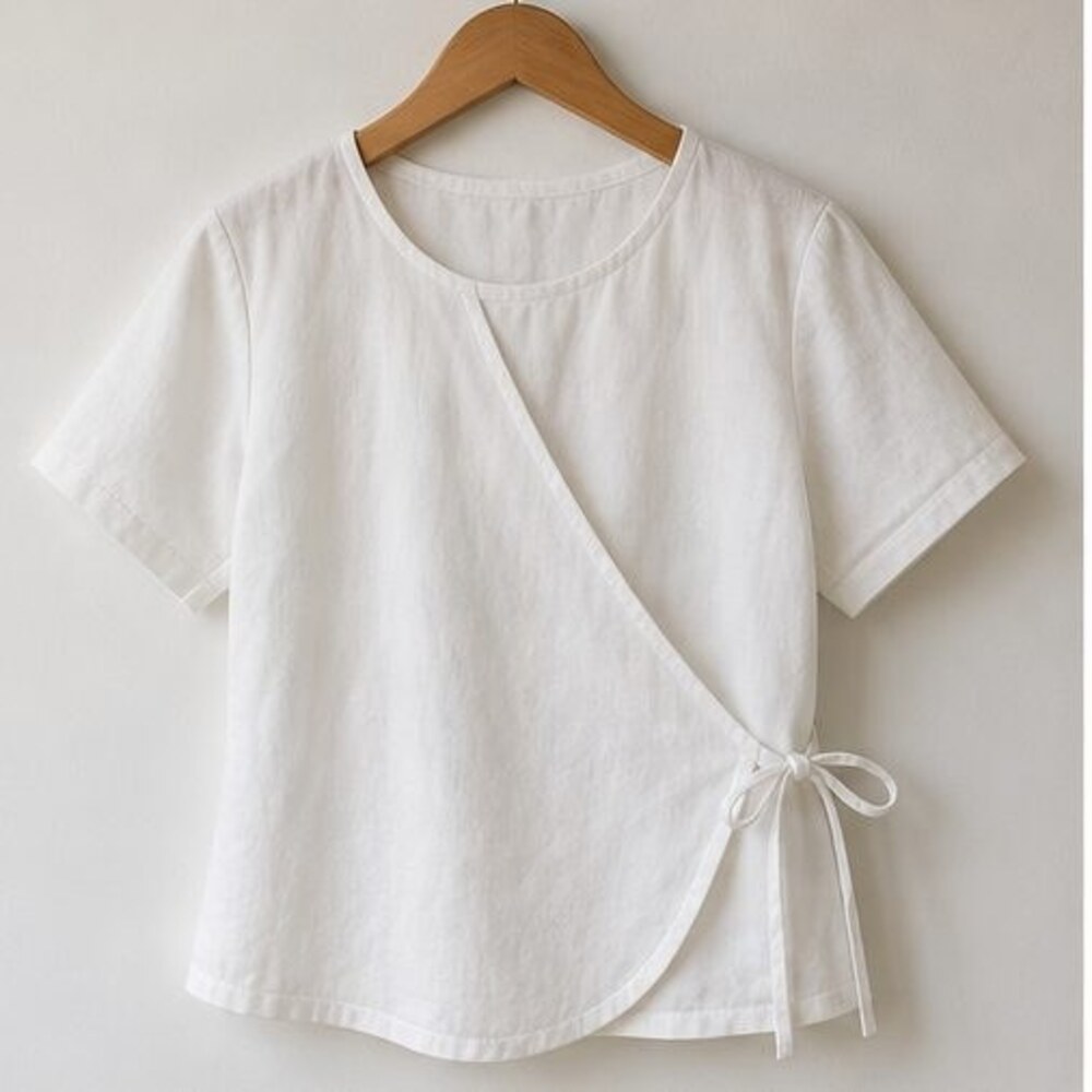 White Button Blouse
